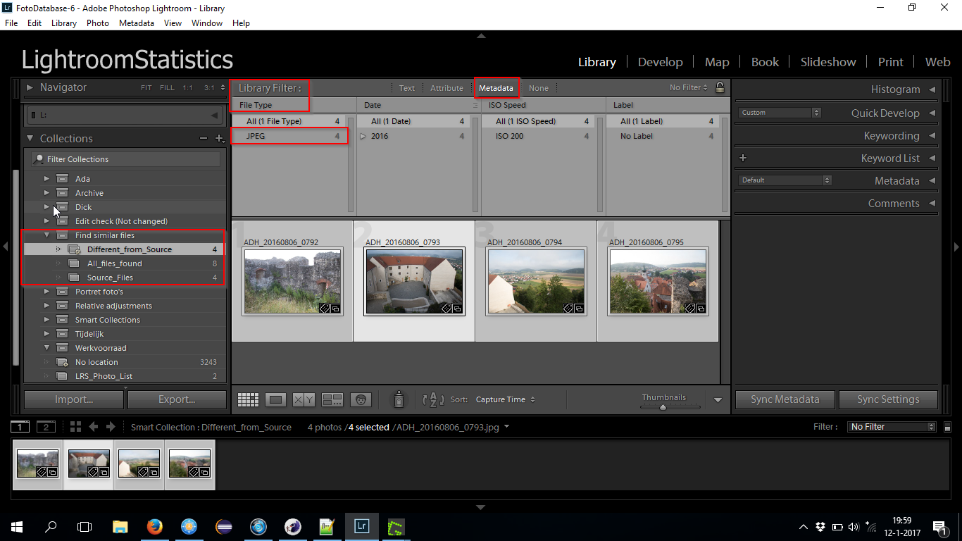 Lightroom plug-in find similar files - derivative files Lightroom plug-in find similar files -