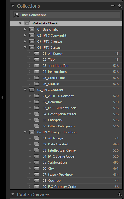 Metadata 2 - Lightroom plug-in Metadata check - LightroomStatistis