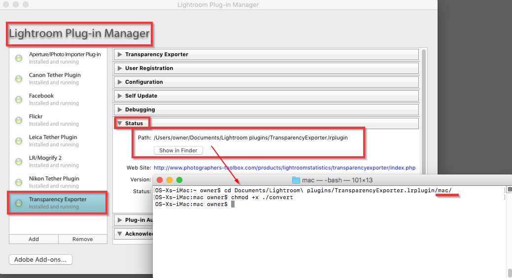 LightroomStatistics Lightroom Transpararency plug-in plug-in manager