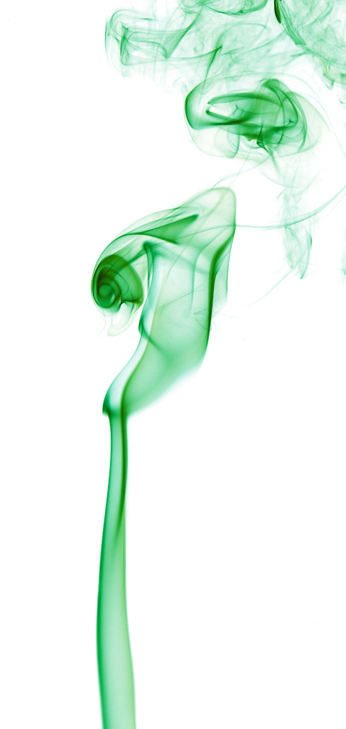 Abstract pattern formed by smoke.