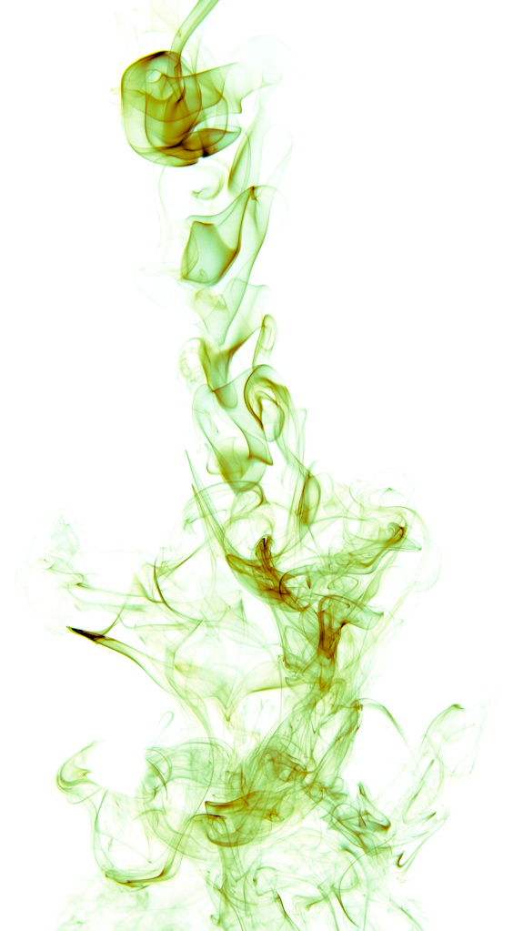 Abstract pattern formed by smoke.